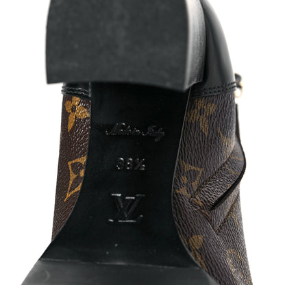 Louis Vuitton Patent Calfskin Monogram Star Trail Ankle Boots 38.5 Black 6 of 6