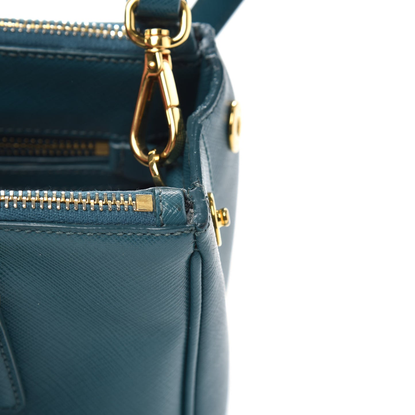 Saffiano Lux Mini Galleria Double Zip Tote Ottanio