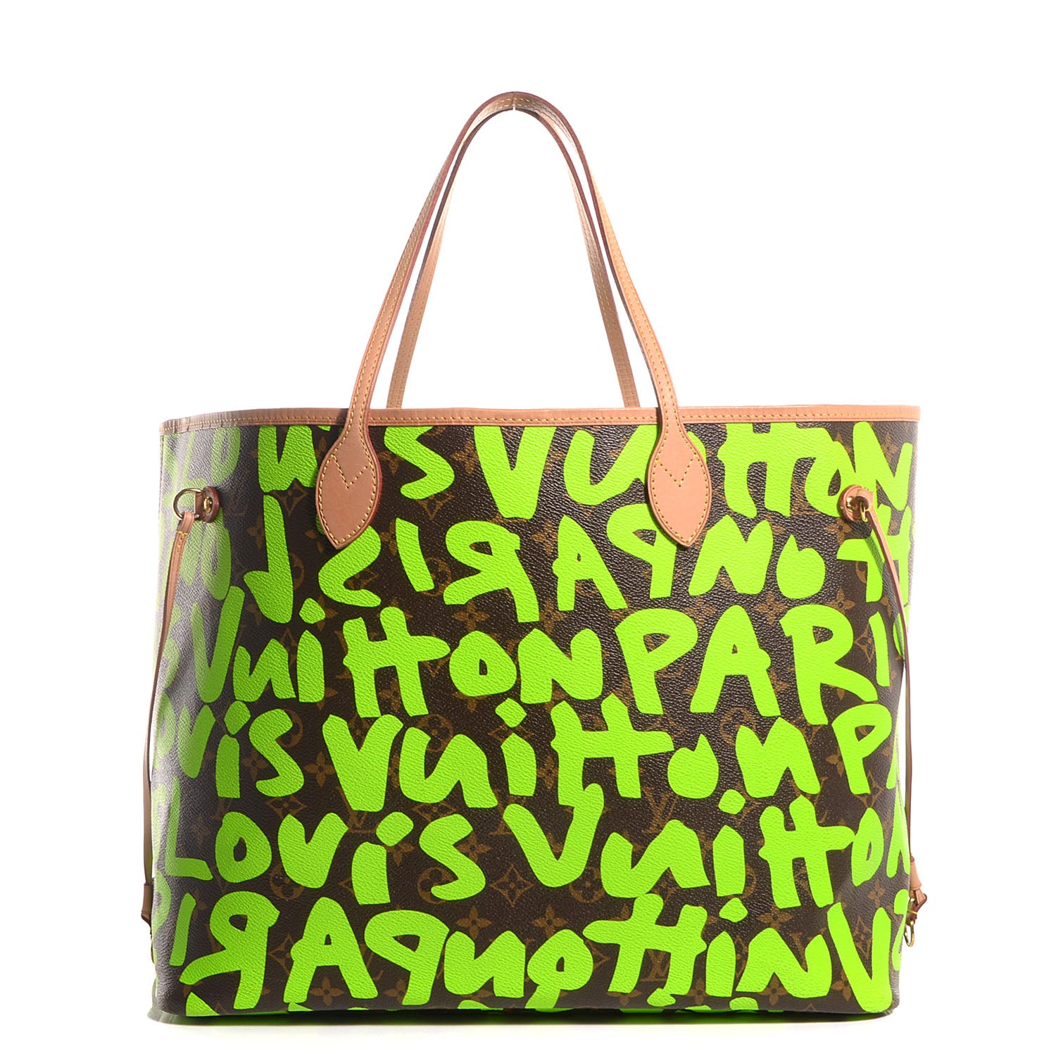 Louis Vuitton Monogram Graffiti Neverfull GM Green 1 of 7
