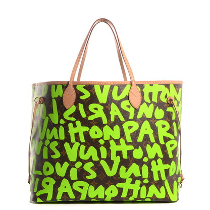 Louis Vuitton Monogram Graffiti Neverfull GM Green 1 of 7
