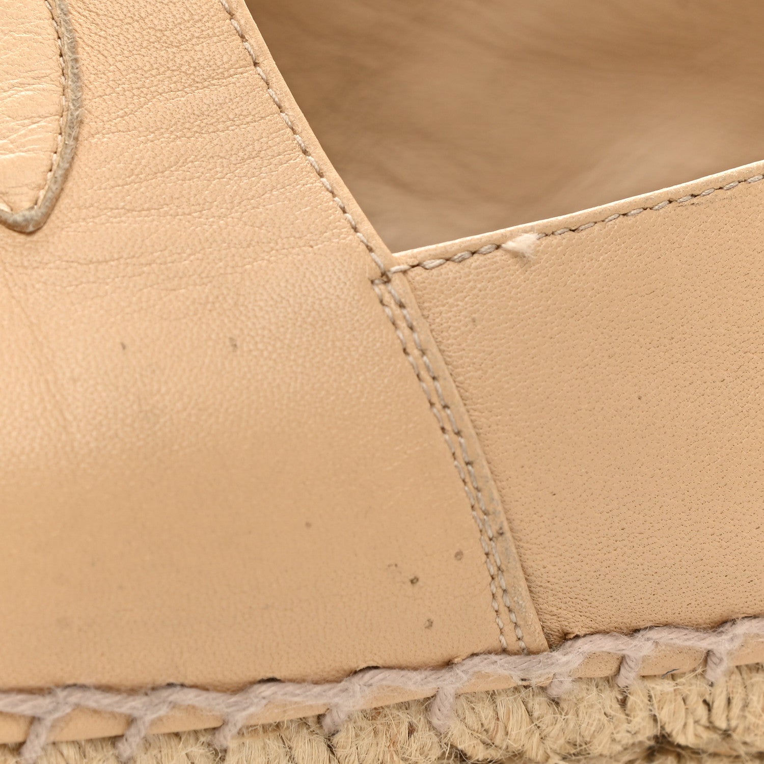 Chanel Lambskin CC Espadrilles 38 Beige Black 11 of 16