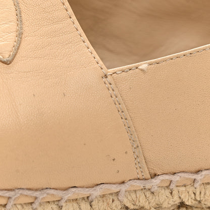 Chanel Lambskin CC Espadrilles 38 Beige Black 11 of 16