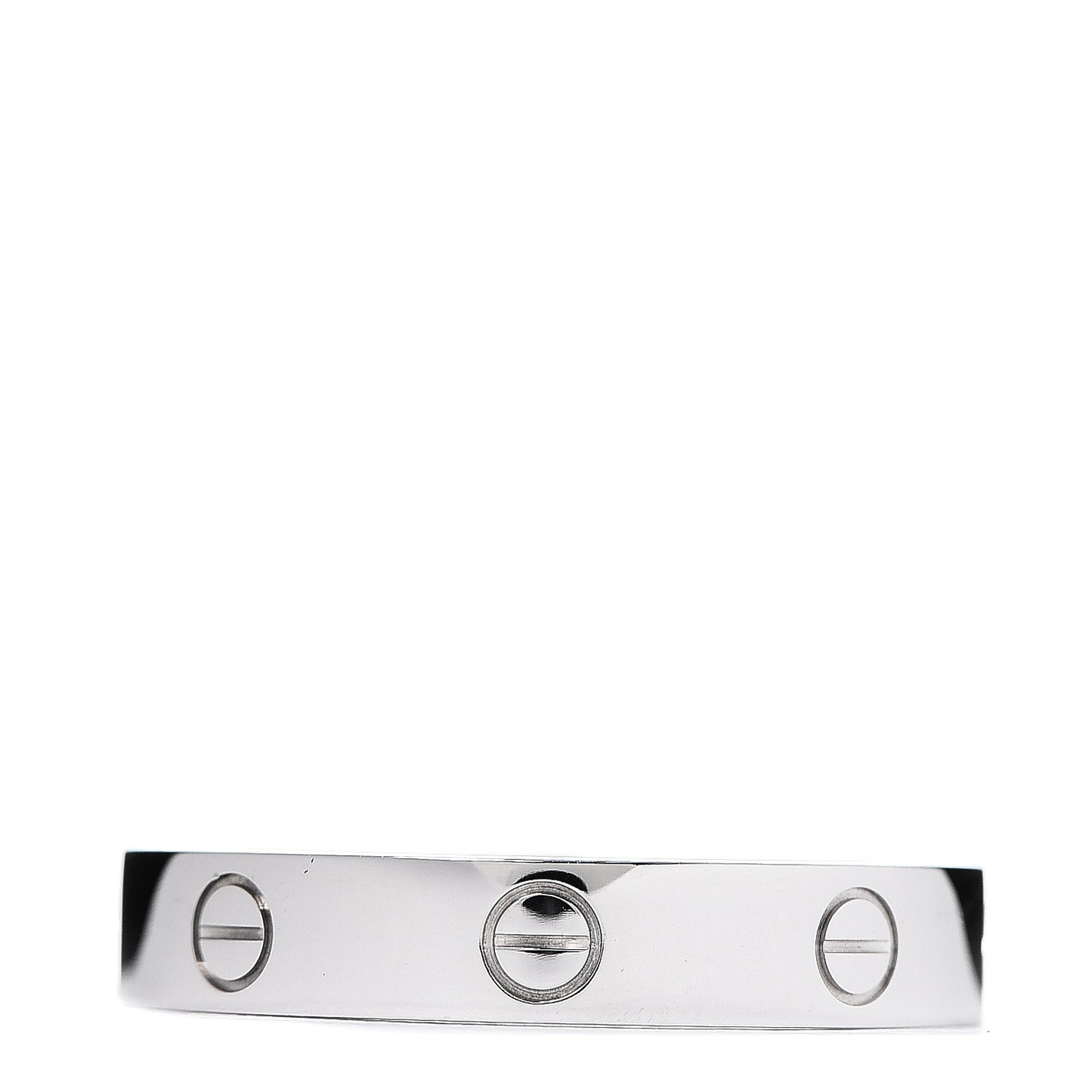 18K White Gold 4mm LOVE Wedding Band Ring 60 9