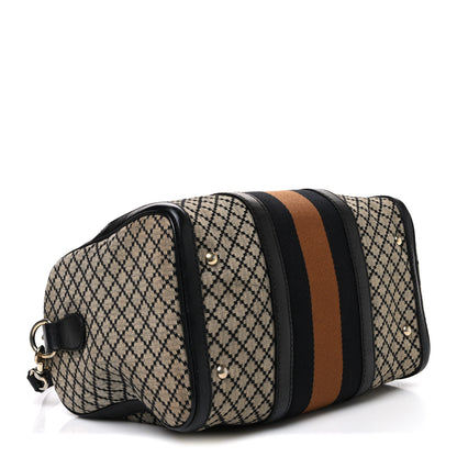 Gucci Diamante Vintage Web Medium Boston Black 3 of 9