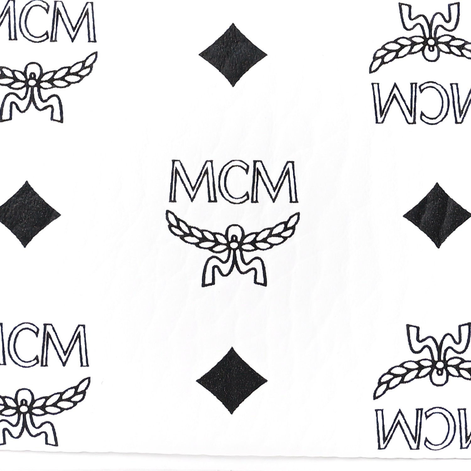 MCM Visetos Multi Pochette Black White Cognac 6 of 9