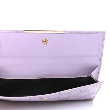 Gucci Guccissima Metal Bar Continental Wallet Lavender 5 of 12