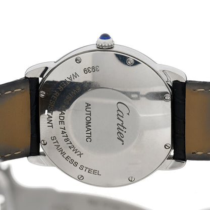 Cartier Stainless Steel Alligator 36mm Ronde Solo Automatic Watch 3 of 4