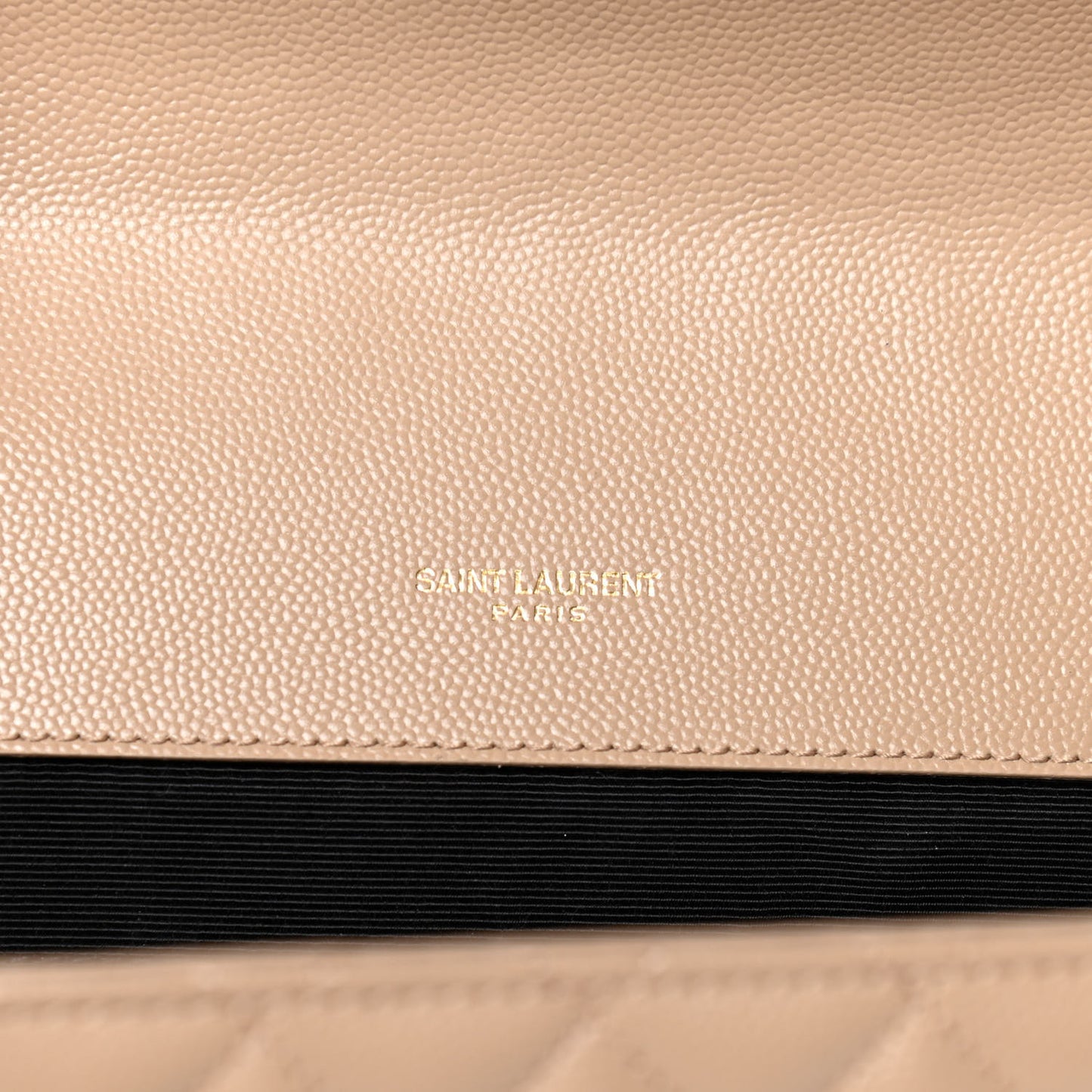 Grain De Poudre Large Tri-Quilt Monogram Satchel Dark Beige
