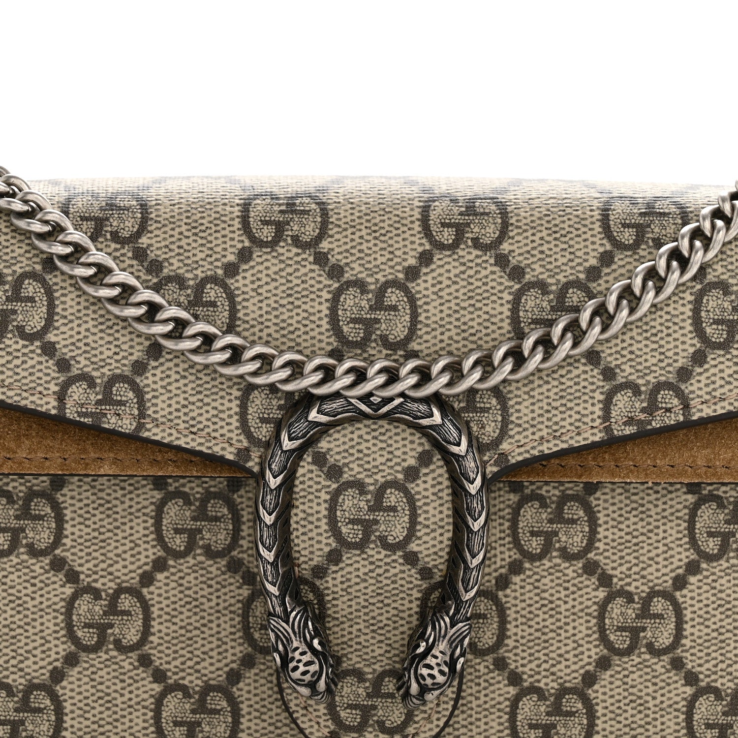 Gucci GG Supreme Monogram Super Mini Dionysus Shoulder Bag Taupe 8 of 12