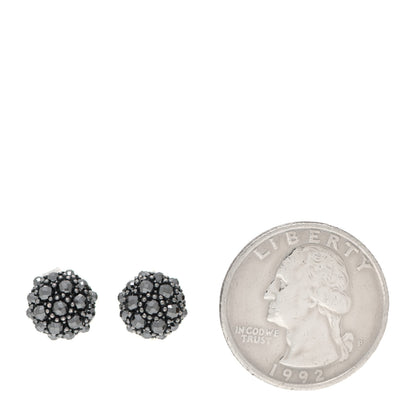 David Yurman Sterling Silver Hematine Cable Berries Earrings 2 of 5