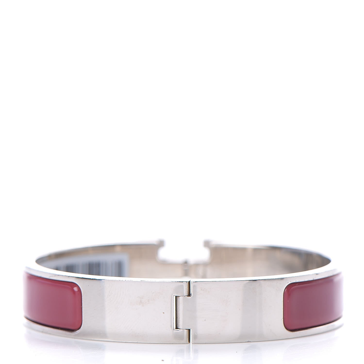 Hermes Enamel Narrow Clic Clac H Bracelet PM Rouge De Chine 2 of 3