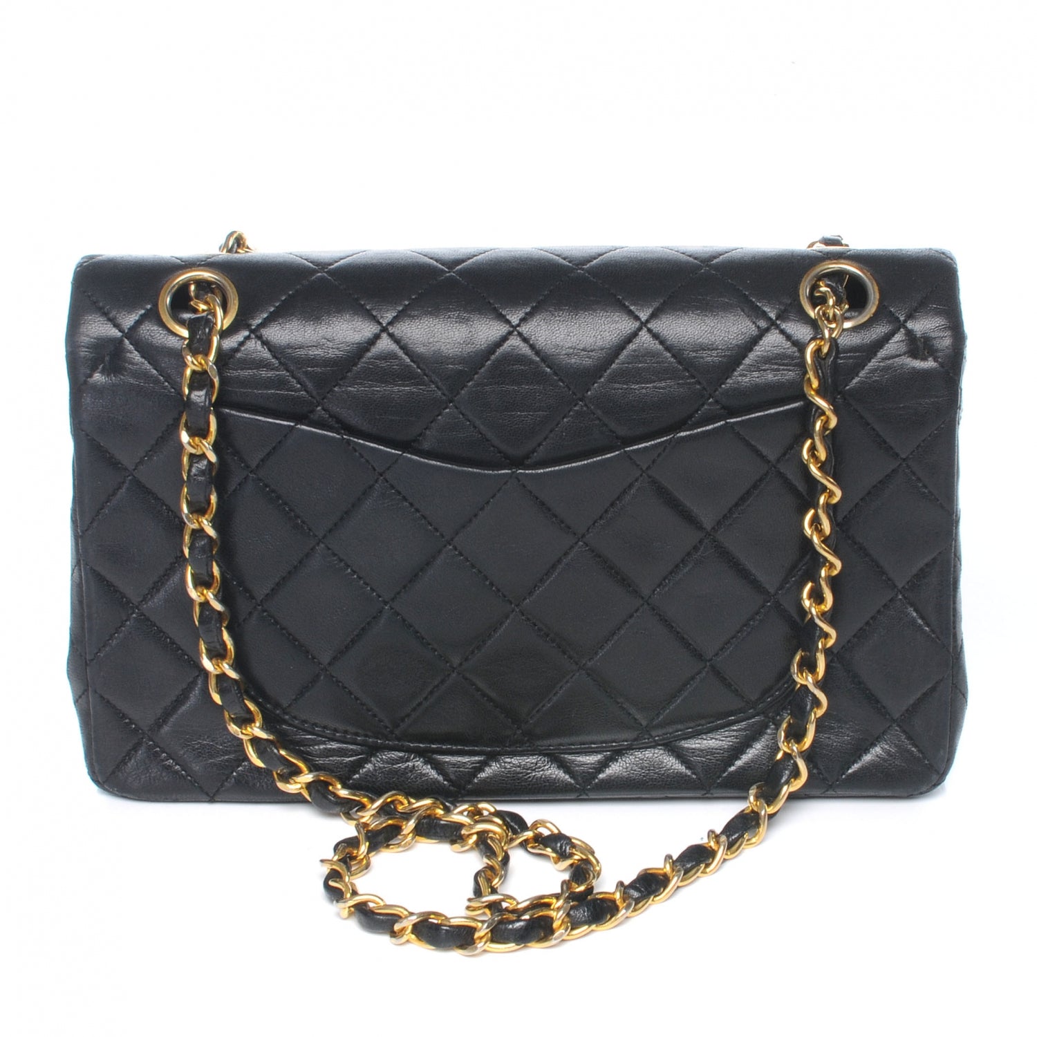 Chanel Lambskin Quilted Small Double Flap Black 4 of 8