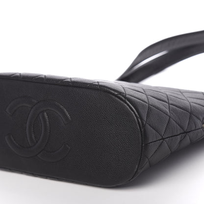 Chanel Caviar CC Shoulder Bag Black 11 of 11