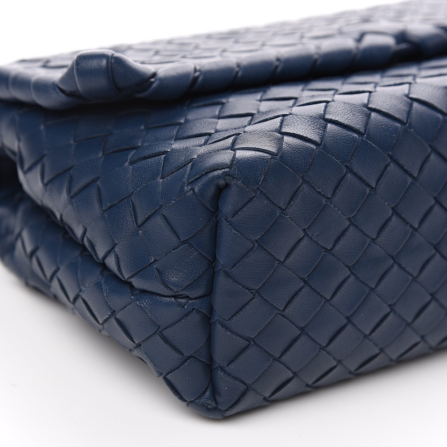 Nappa Intrecciato Baby Olimpia Shoulder Bag Denim