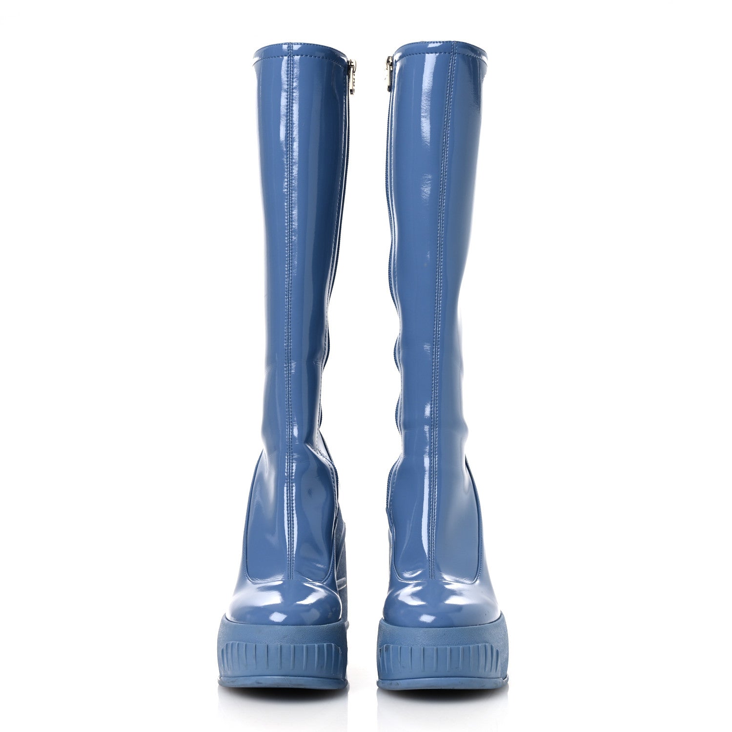 Fendi Technical Patent Fashion Show Platform 140mm Tall Boots 41 Perfect 3 of 11
