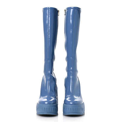 Fendi Technical Patent Fashion Show Platform 140mm Tall Boots 41 Perfect 3 of 11
