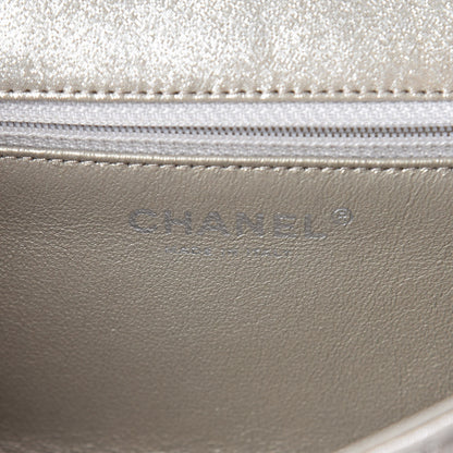 Chanel Iridescent Calfskin Quilted Large Roll 2.55 Reissue Clutch Light Gold 6 of 10