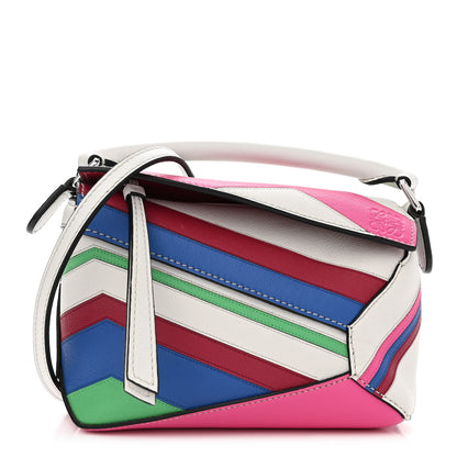 Loewe Calfskin Mini Puzzle Edge Bag Grey Multicolor 1 of 9