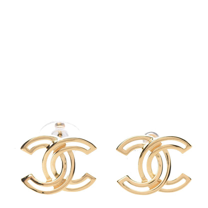 Chanel Metal Obazine CC Earrings Gold 1 of 5