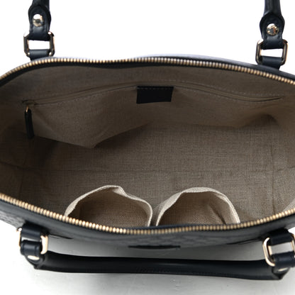 Gucci Soft Microguccissima Dome Satchel Navy 4 of 4