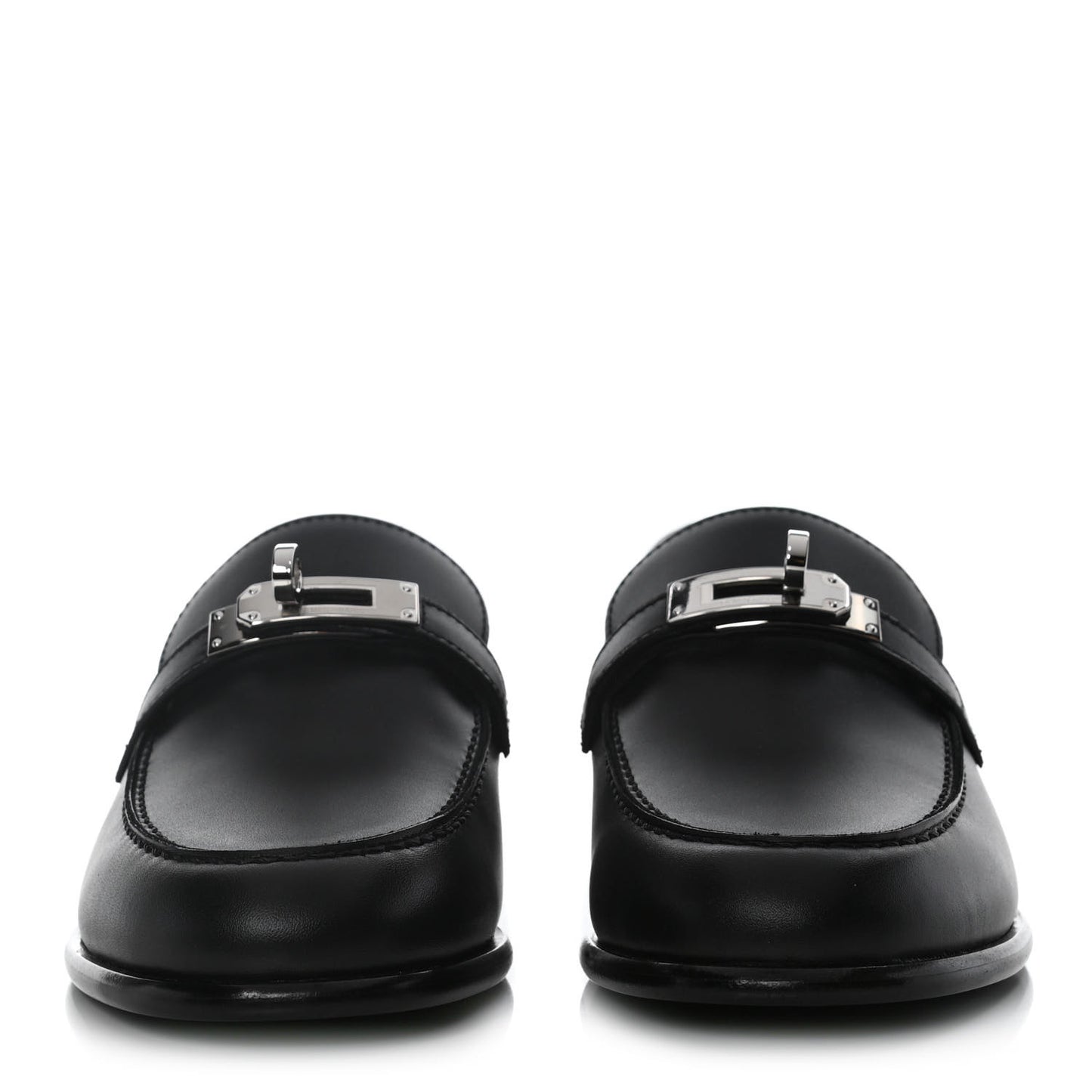 Calfskin Womens Destin Loafers 36 Black