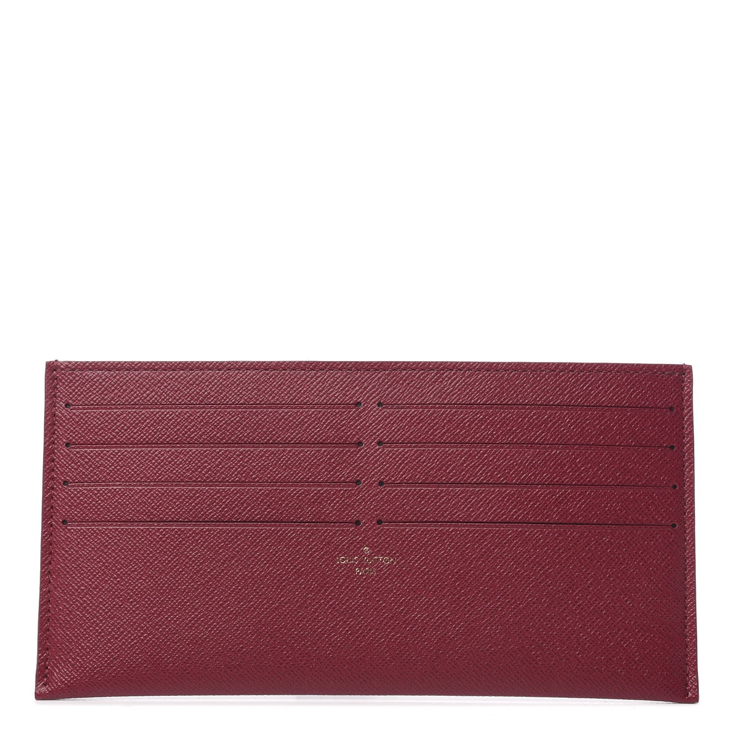 Calfskin Felicie Card Holder Insert Fuchsia