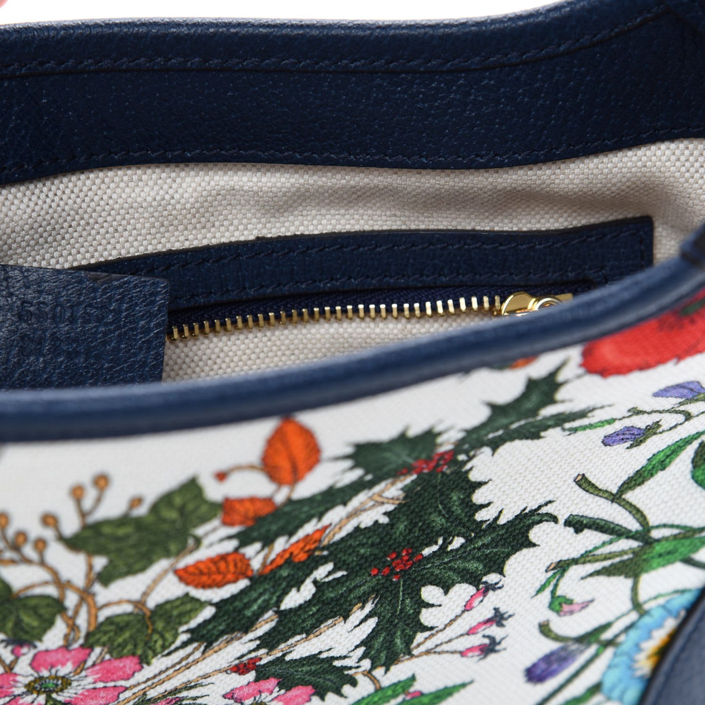 Canvas Flora Medium Jackie Hobo Blue Agata