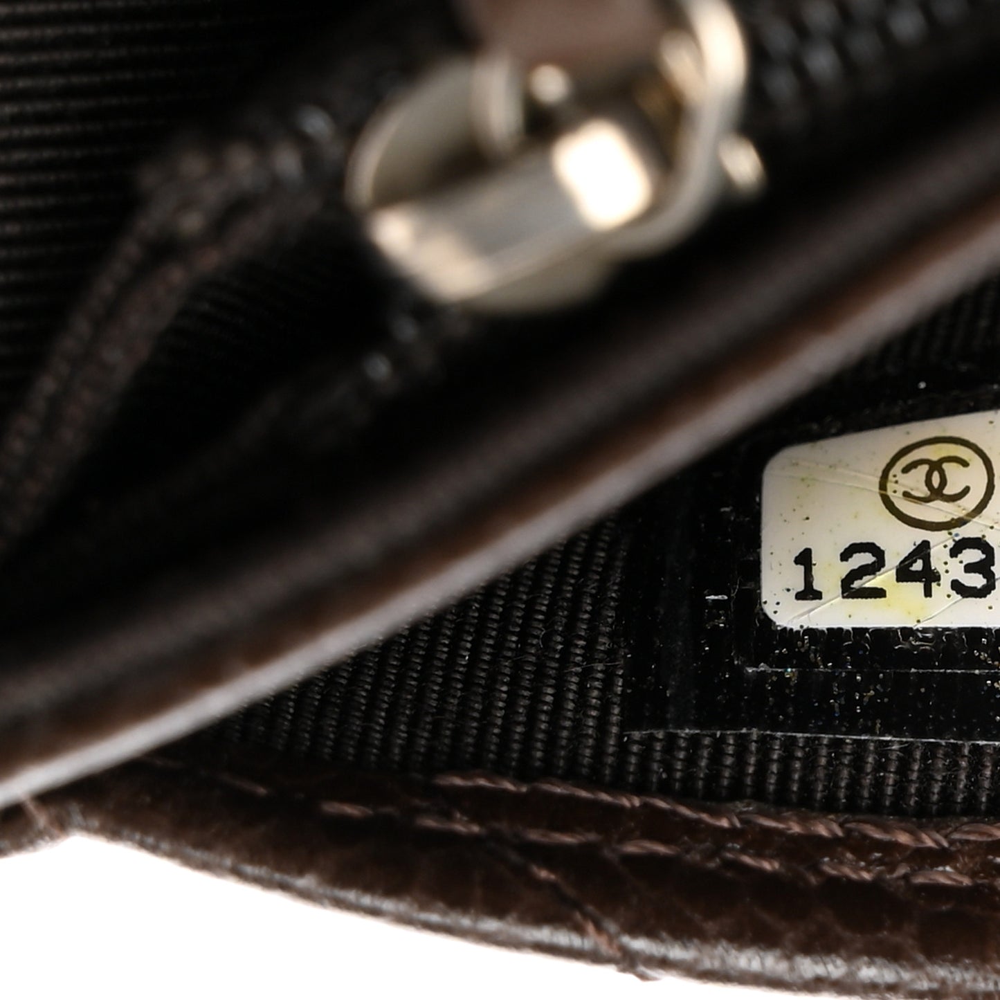 Caviar Quilted Small Flap Wallet Brown