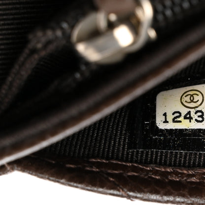 Chanel Caviar Quilted Small Flap Wallet Brown 8 of 9