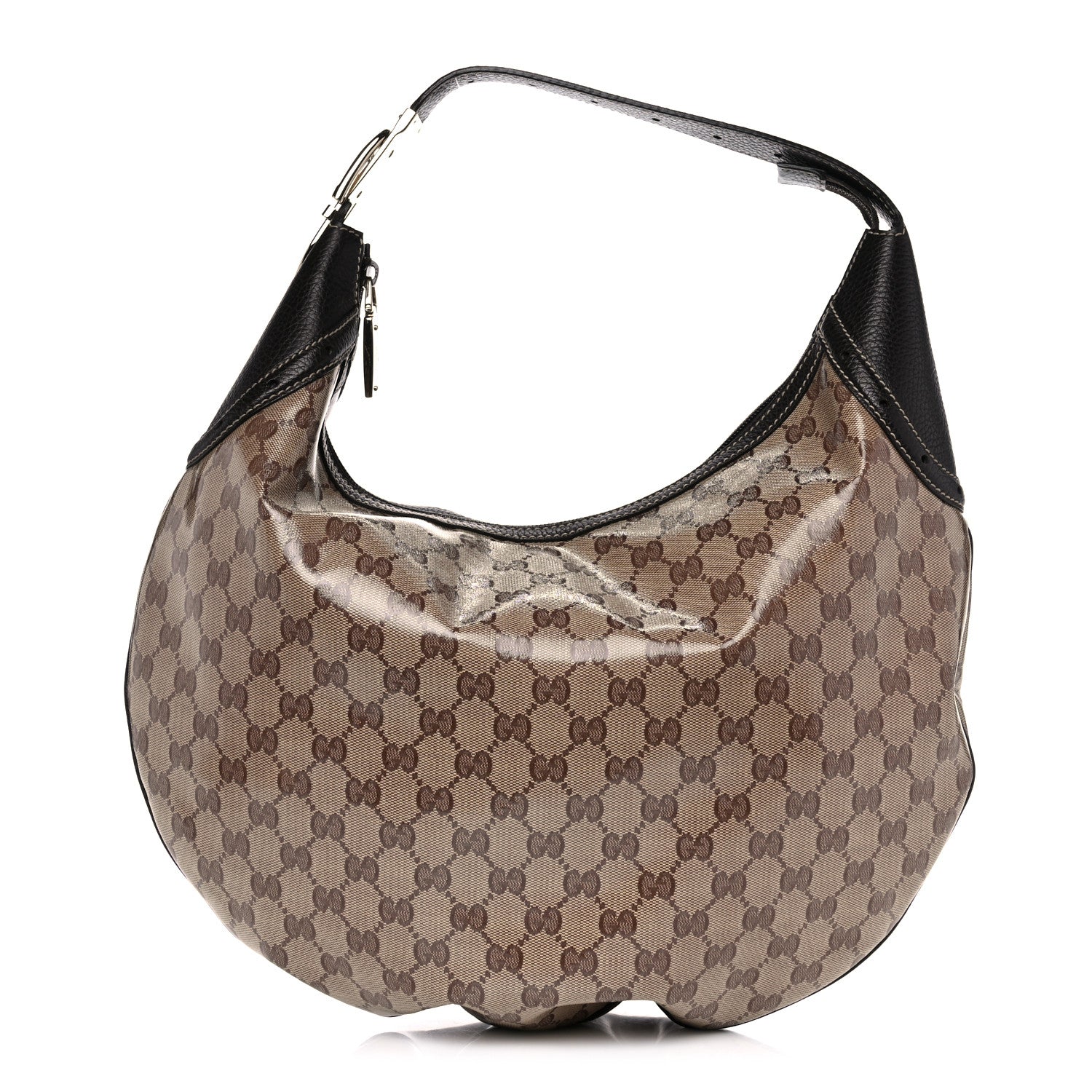 Gucci Crystal Monogram Hobo Brown 1 of 10
