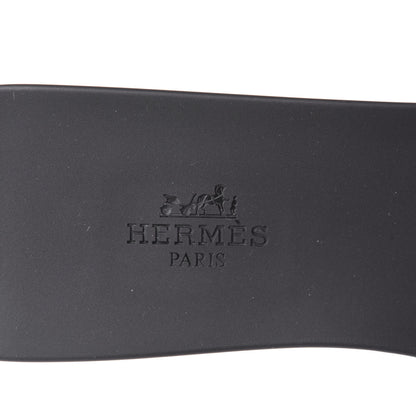 Hermes Rubber Aloha Sandals 39 Black 9 of 10