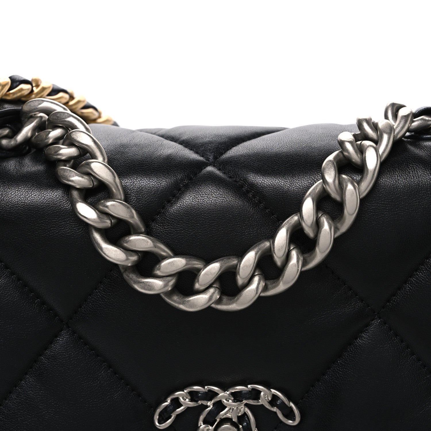 Chanel Lambskin Quilted Medium Chanel 19 Flap Black 8 of 11