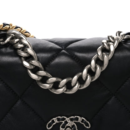 Chanel Lambskin Quilted Medium Chanel 19 Flap Black 8 of 11