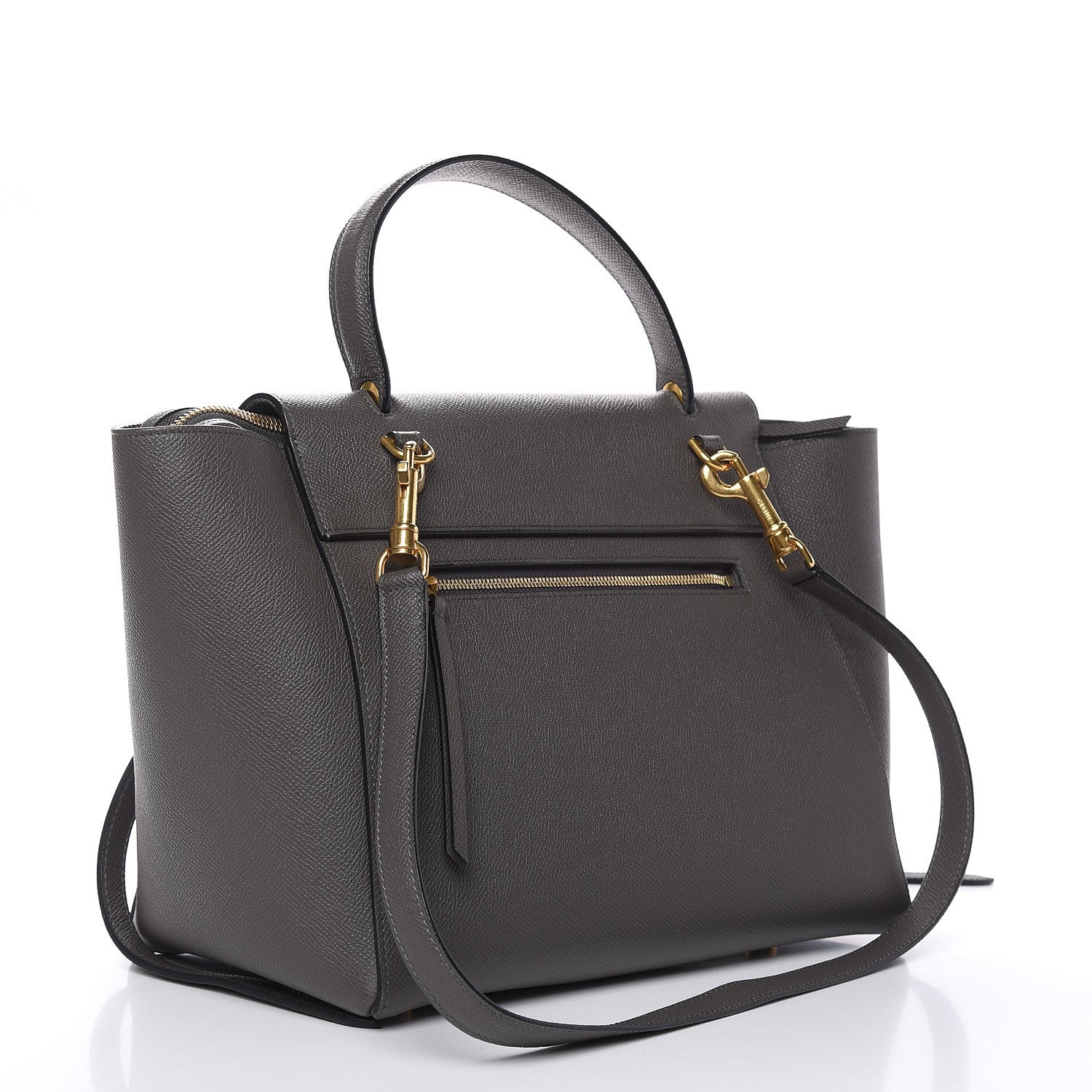 Celine Grained Calfskin Mini Belt Bag Grey 3 of 10
