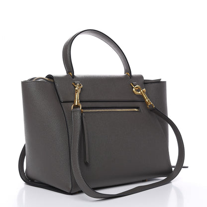 Celine Grained Calfskin Mini Belt Bag Grey 3 of 10