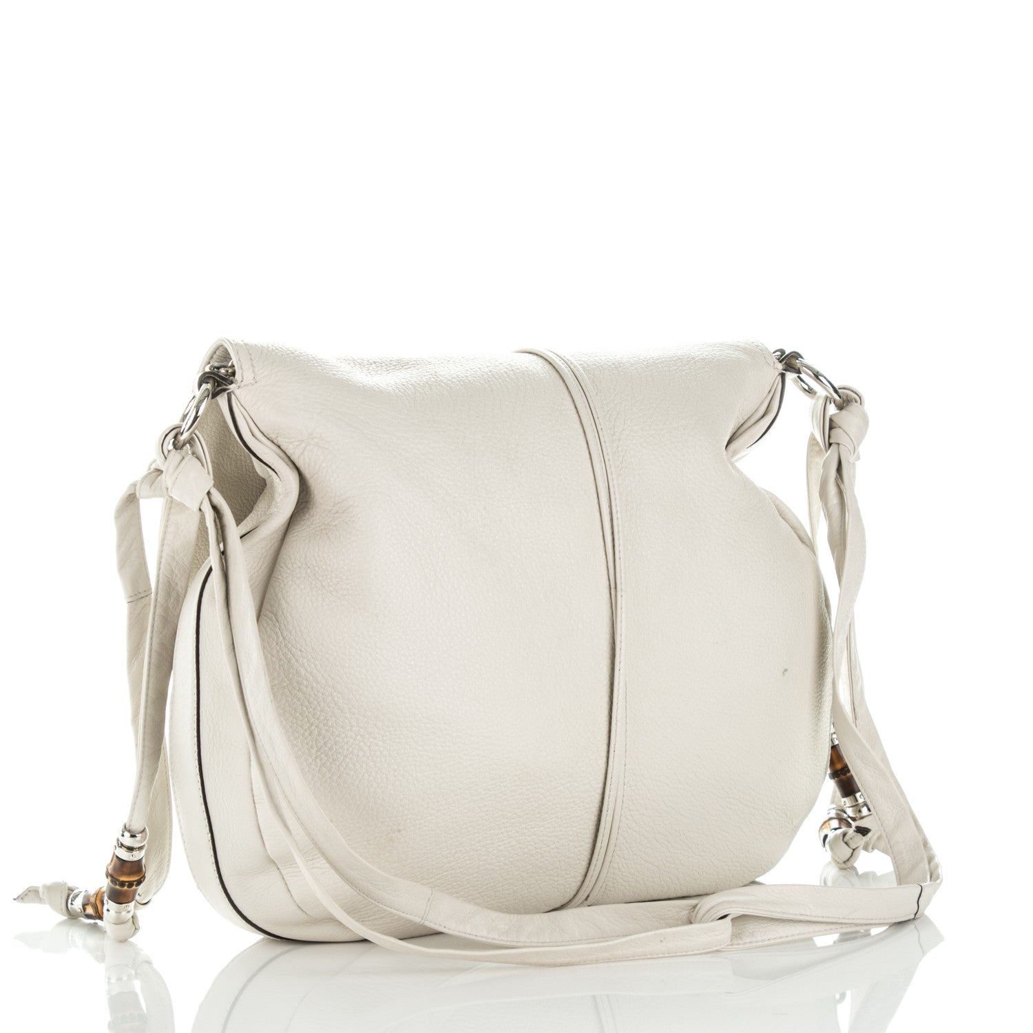 Gucci Calfskin Large Jungle Shoulder Bag White 3 of 8