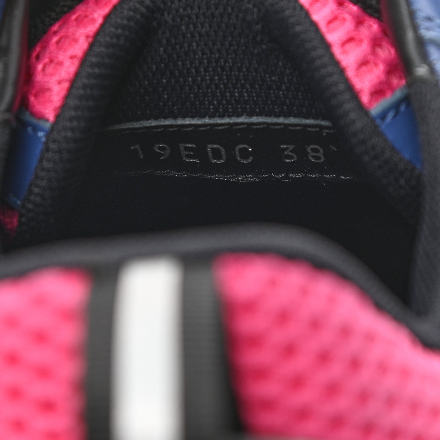 Christian Dior Technical Mesh Calfskin Womens B22 Sneakers 38 White Blue Pink 8 of 13