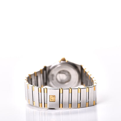 Omega Stainless Steel 18K Yellow Gold 25mm Constellation Quartz Watch White 1272.30 3 of 6