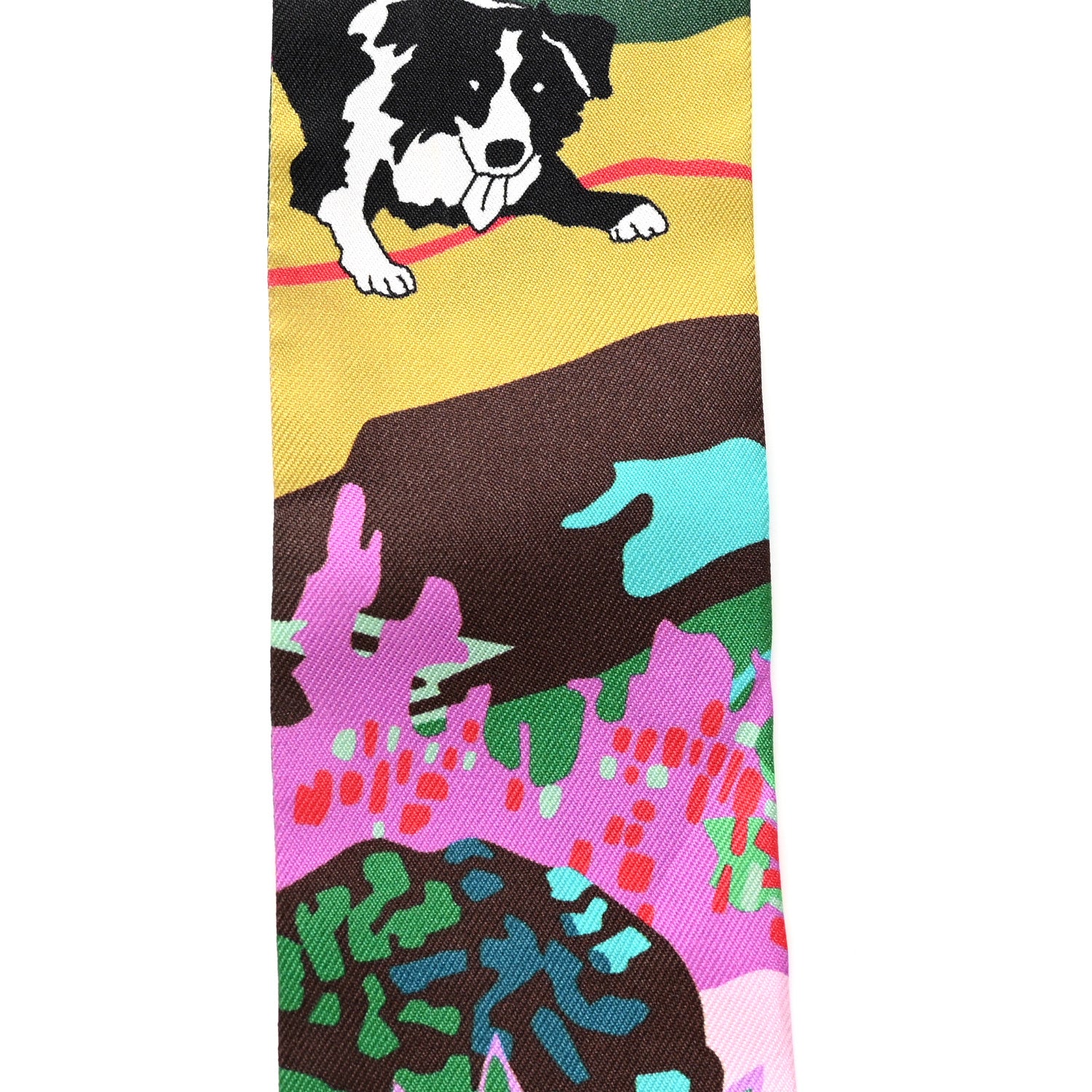 Hermes Silk En Liberte Twilly Vert Cyclamen Multicolor 5 of 5
