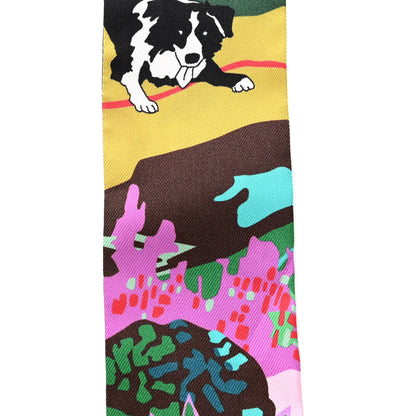 Hermes Silk En Liberte Twilly Vert Cyclamen Multicolor 5 of 5