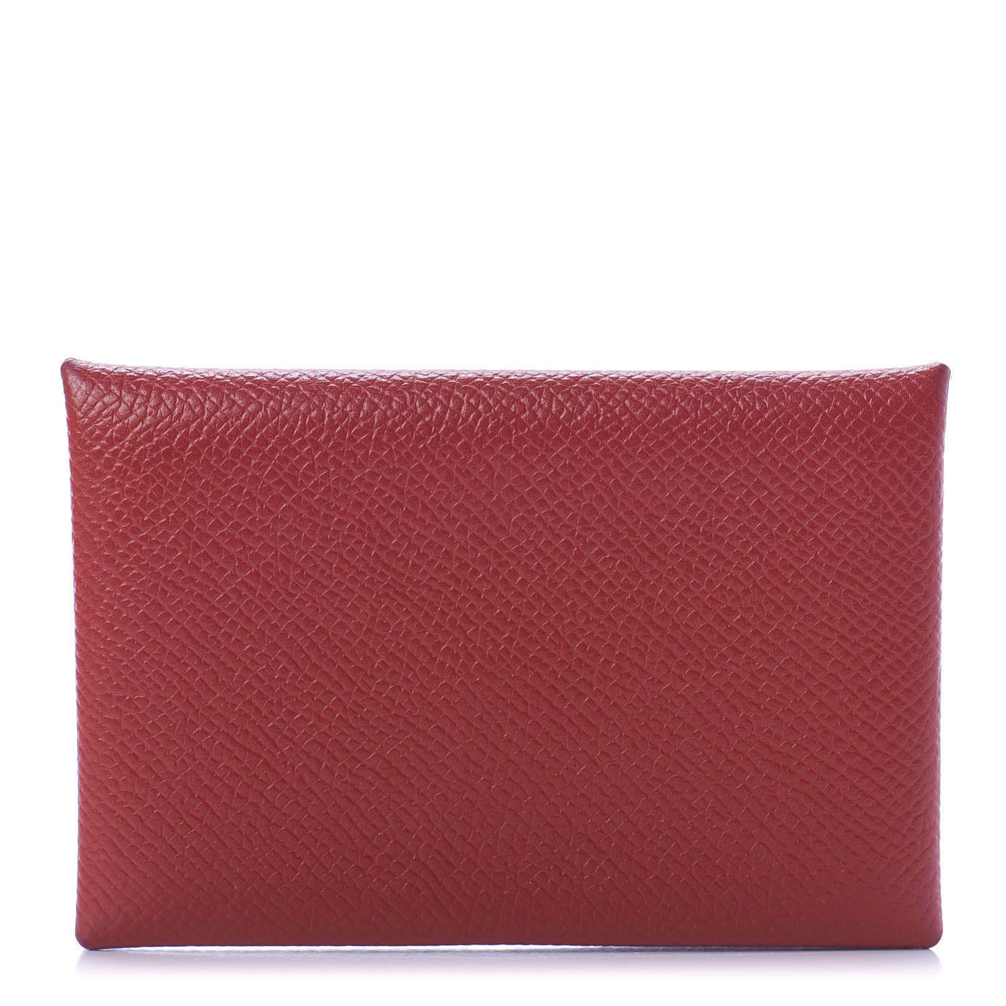 Epsom Calvi Card Case Rouge Garance