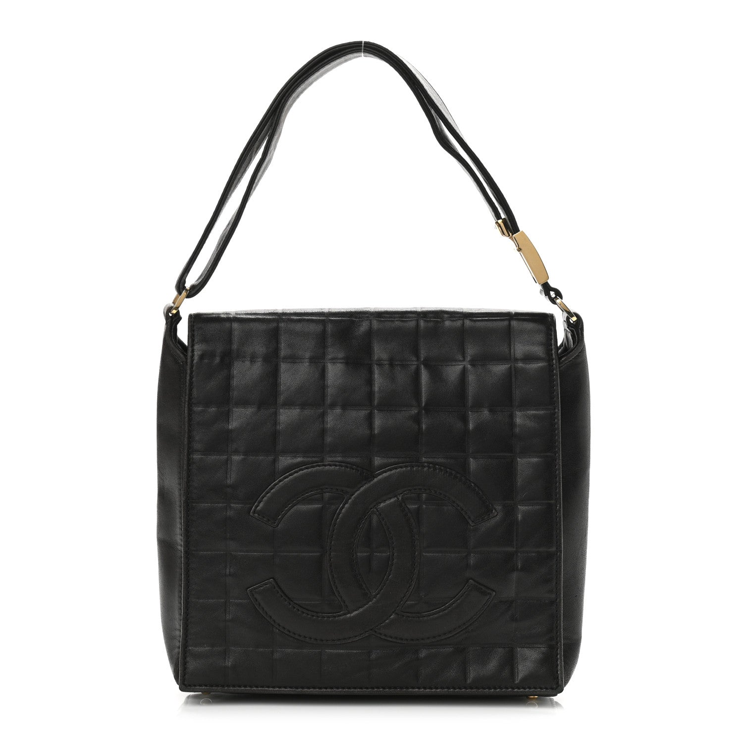 Chanel Lambskin Quilted Small Chocolate Bar Shoulder Bag Black 1 of 9