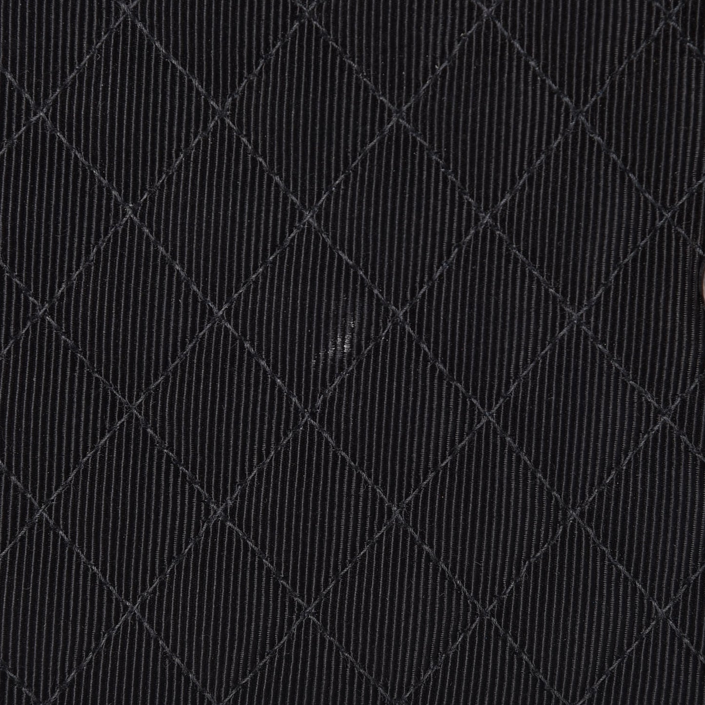 Grosgrain Quilted Embroidered Patch Flap Black