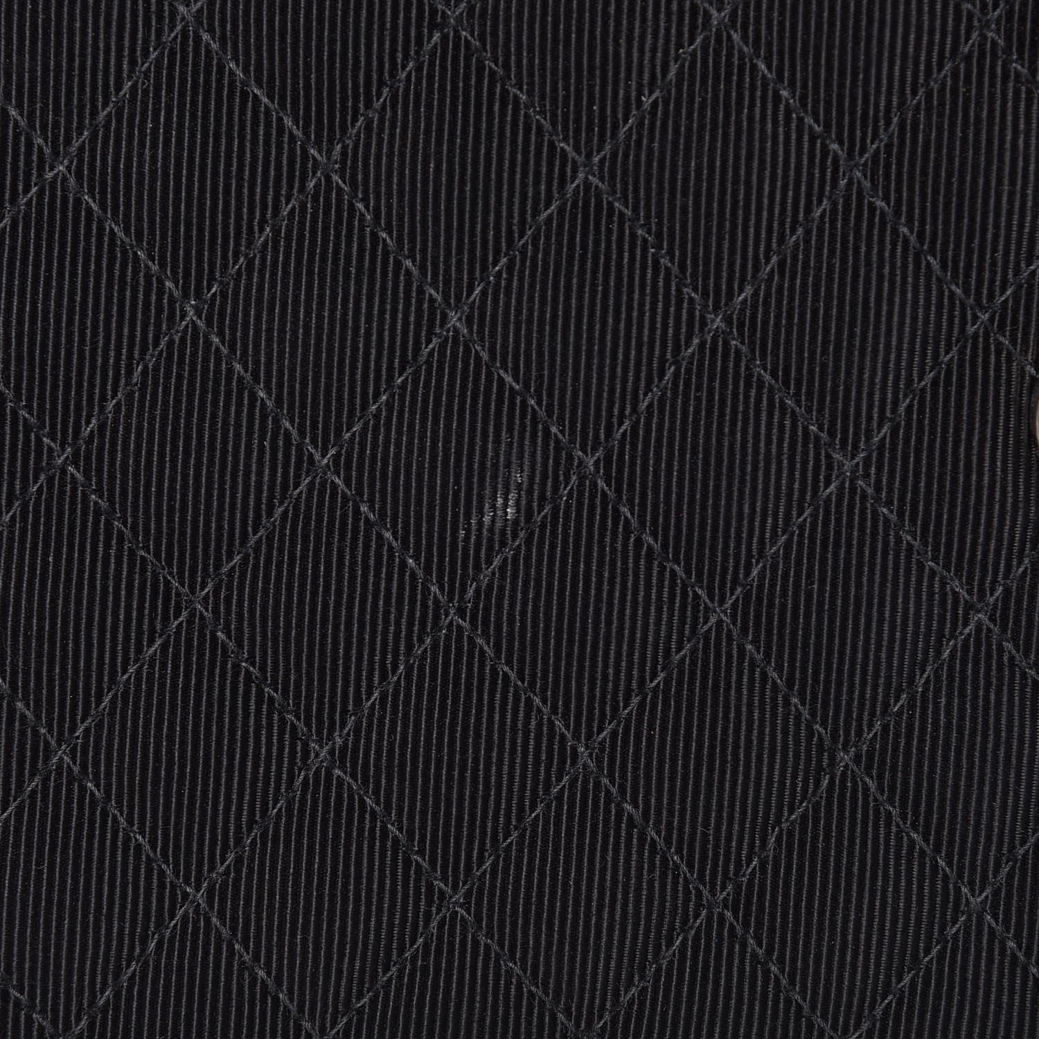 Chanel Grosgrain Quilted Embroidered Patch Flap Black 8 of 15