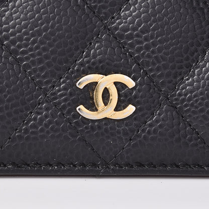 Chanel Caviar Quilted Yen Wallet Black 11 of 11