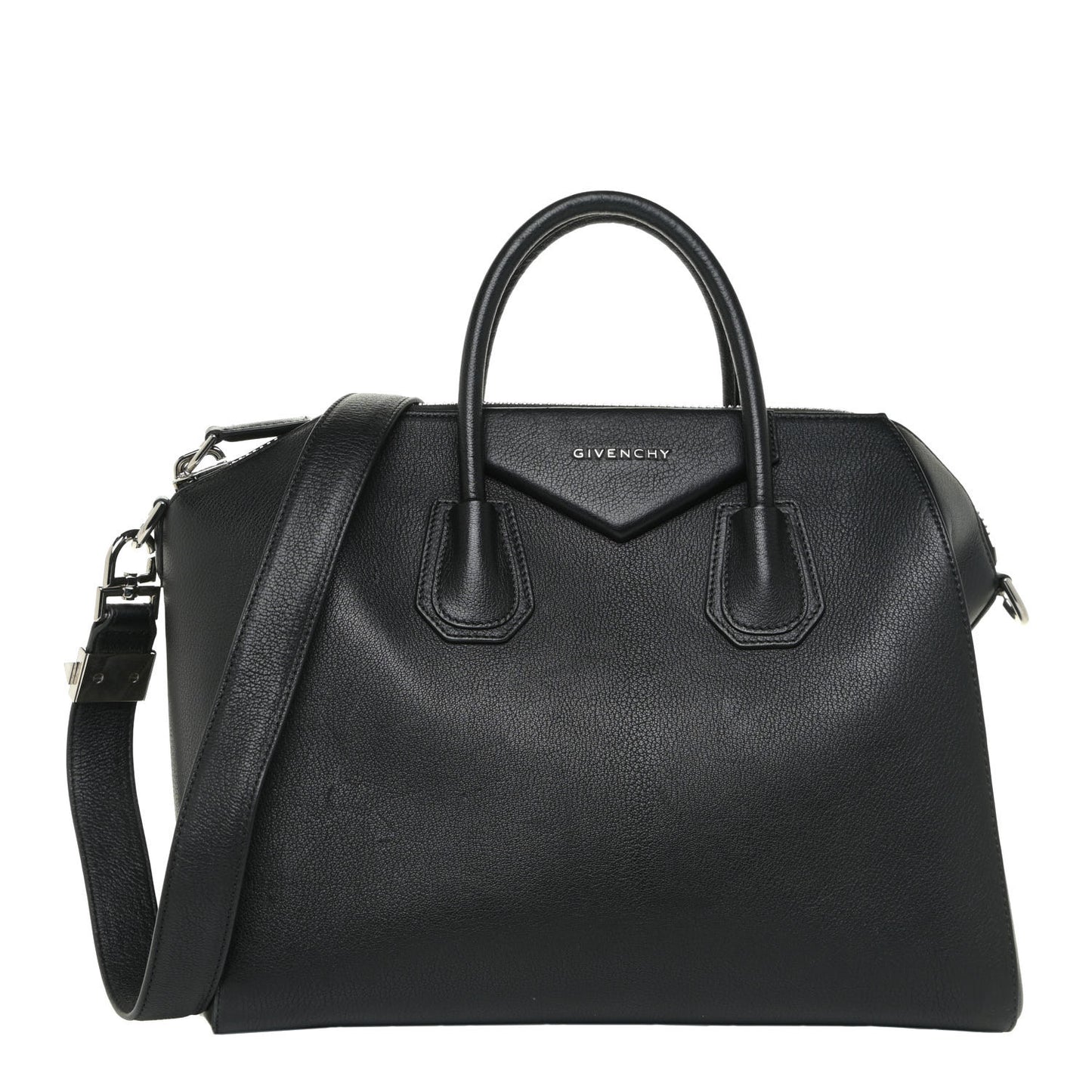 Sugar Goatskin Medium Antigona Black