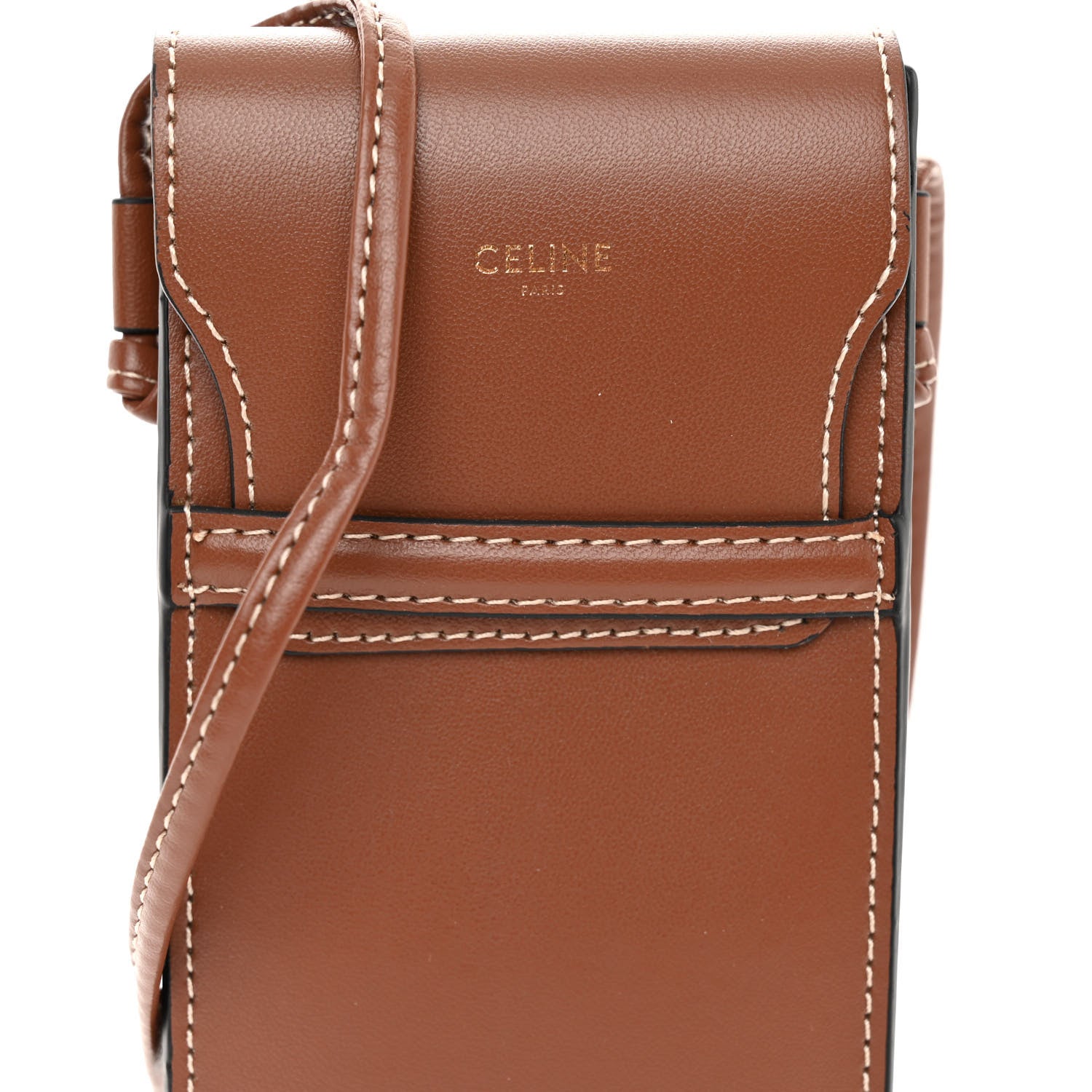 Celine Smooth Calfskin Sunglasses Pouch Tan 7 of 9