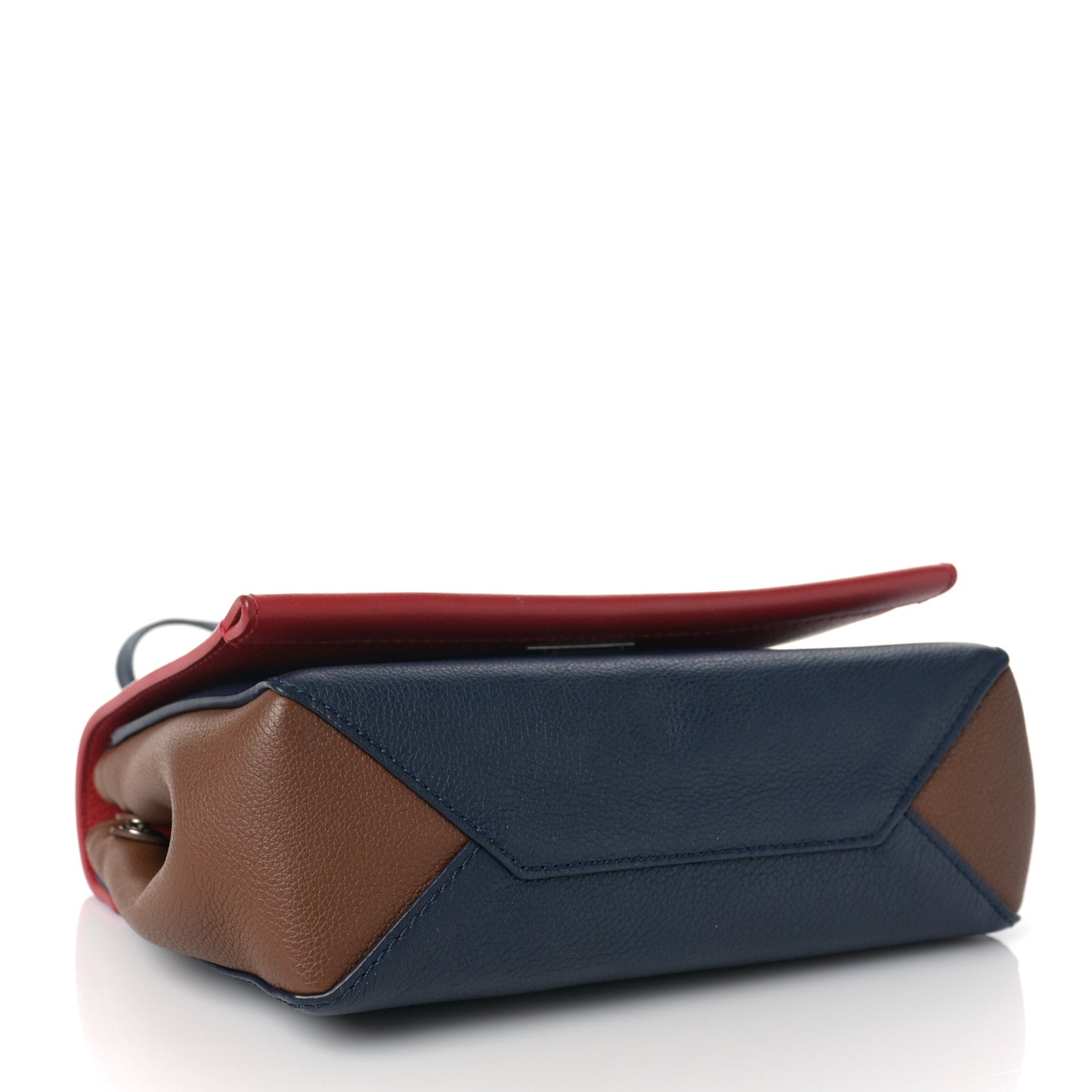 Calfskin Lockme II Chain Bag BB Rubis Marine