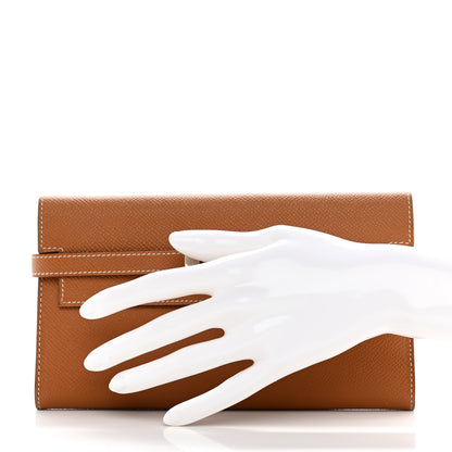 Hermes Epsom Kelly Longue Wallet Gold 2 of 8