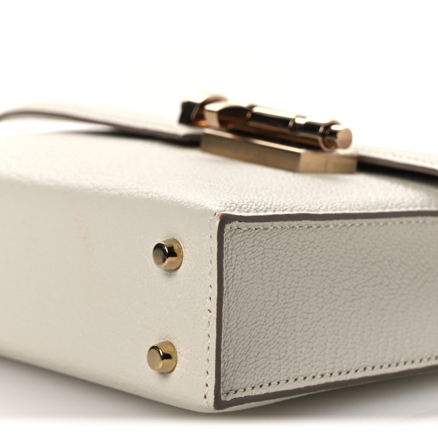 Hermes Chevre Mysore Mini Verrou Chaine Bag Craie 10 of 11